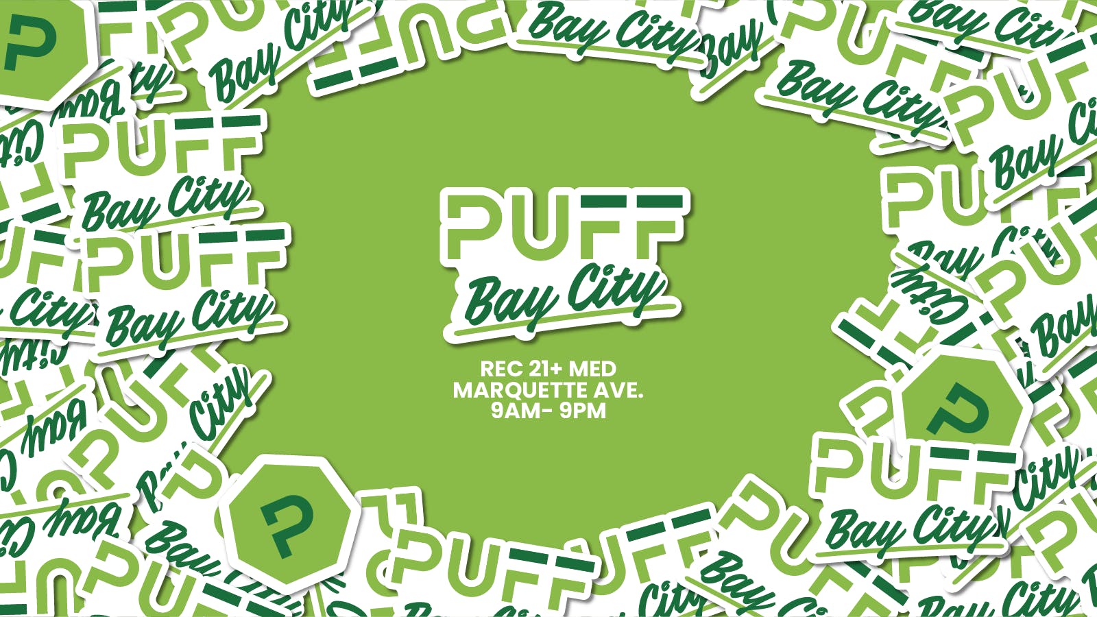 PUFF Bay City Delivery - Recreational 21+ listing banner