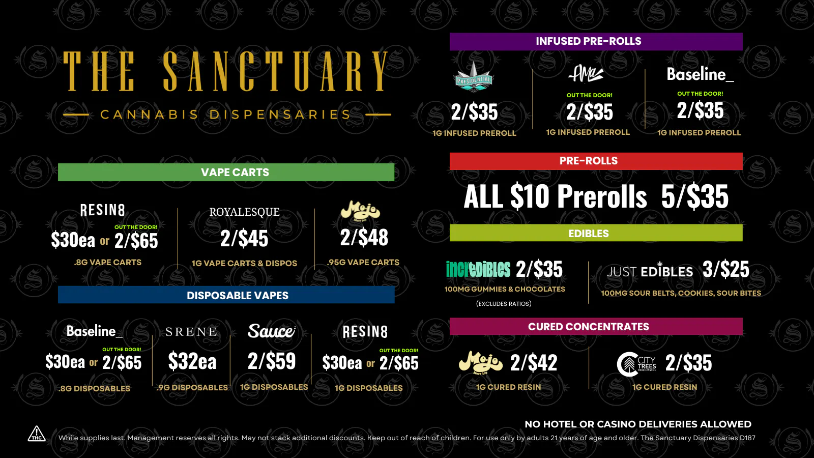 The Sanctuary Delivery listing banner
