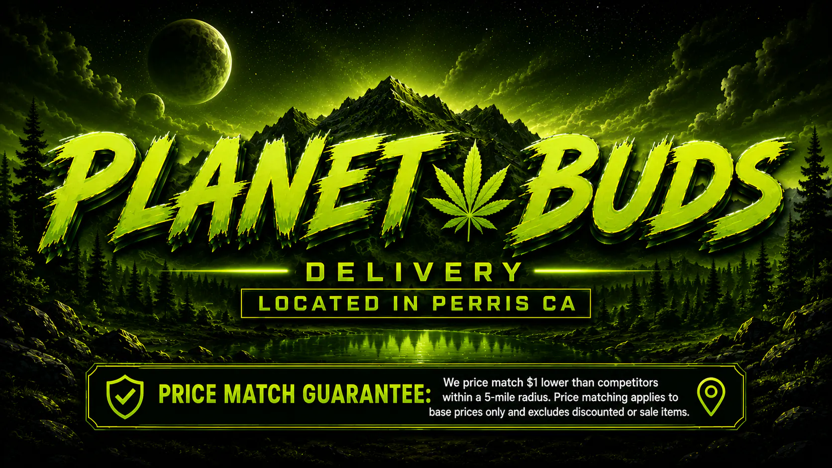 Planet Buds - Perris Delivery listing banner