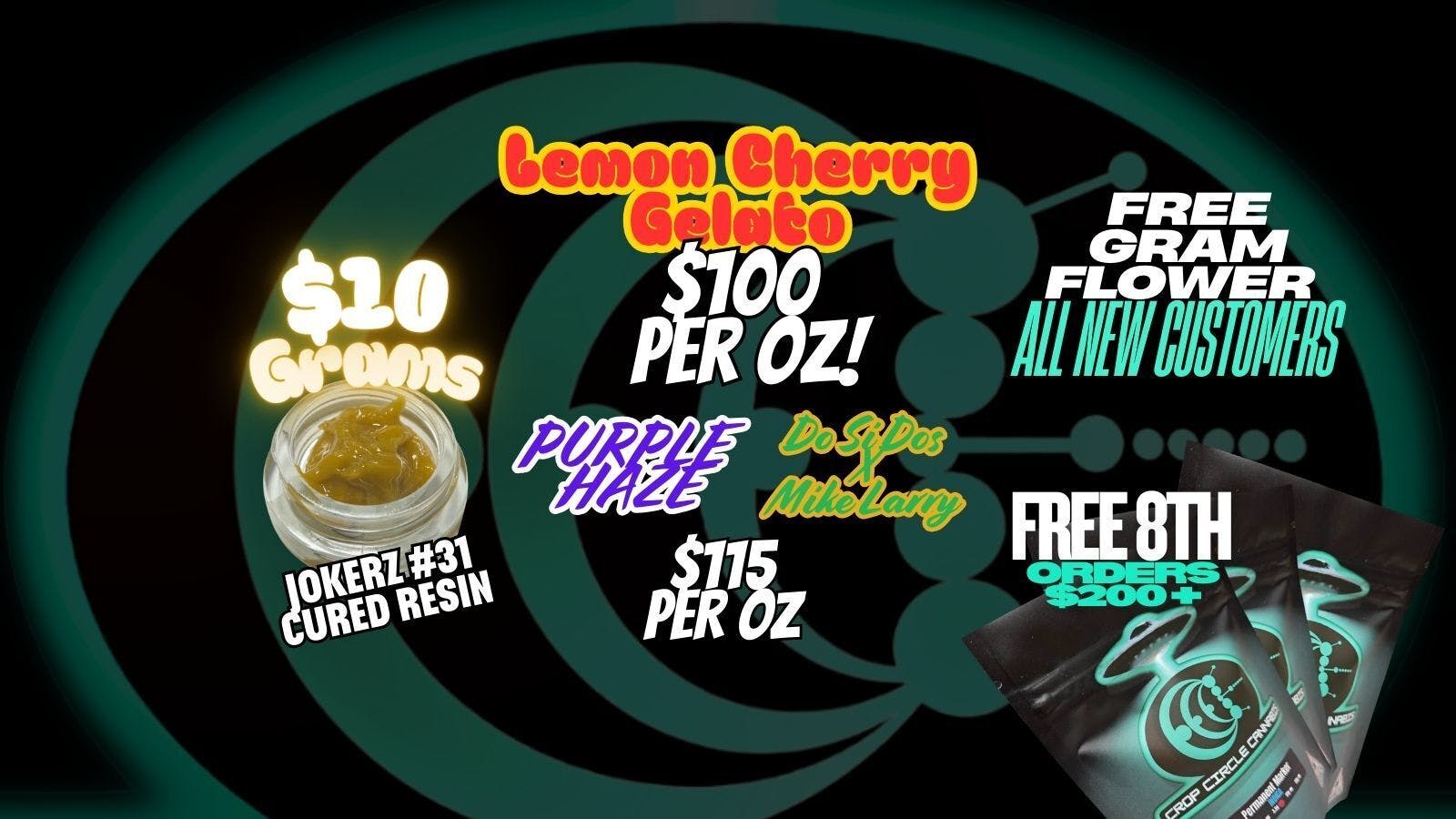 Crop Circle Cannabis listing banner