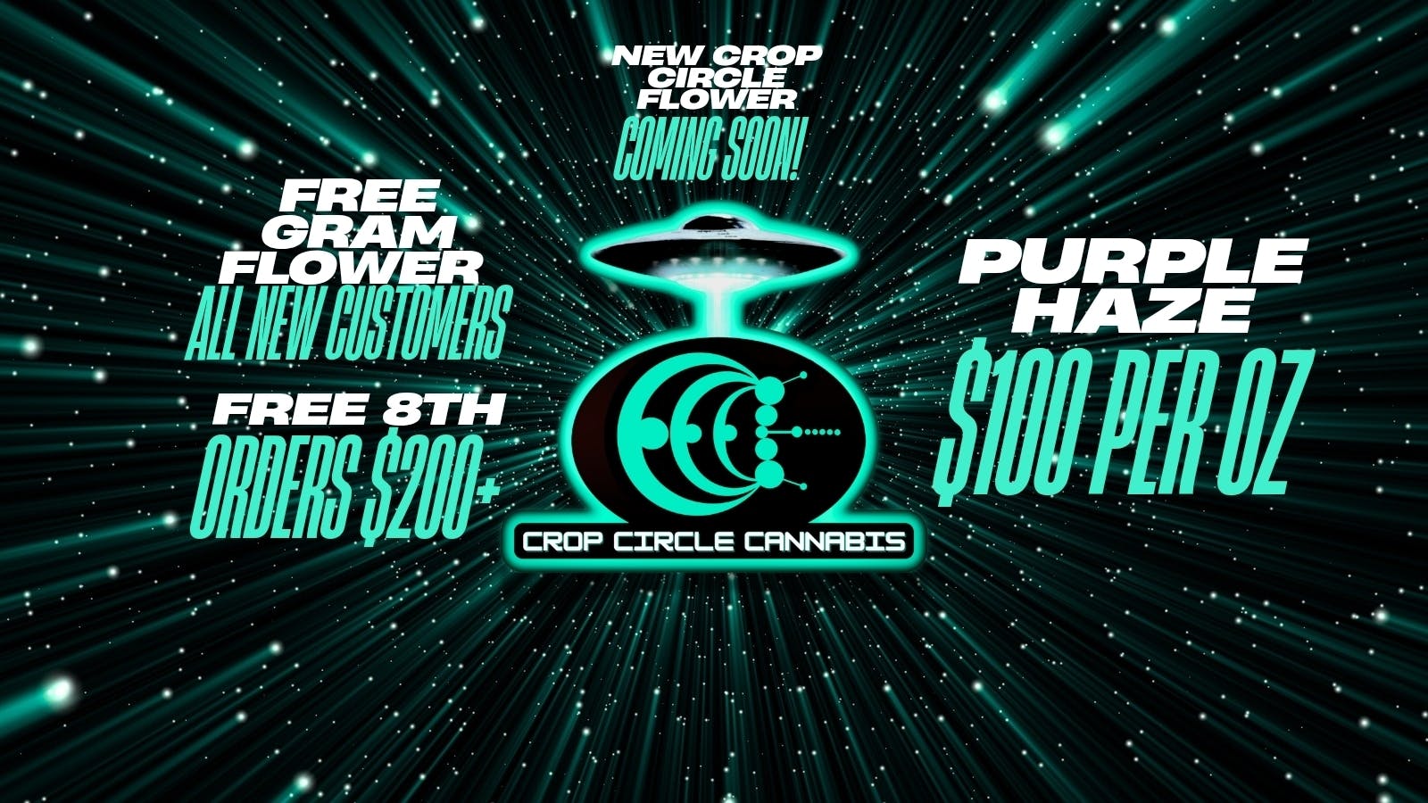 Crop Circle Cannabis listing banner