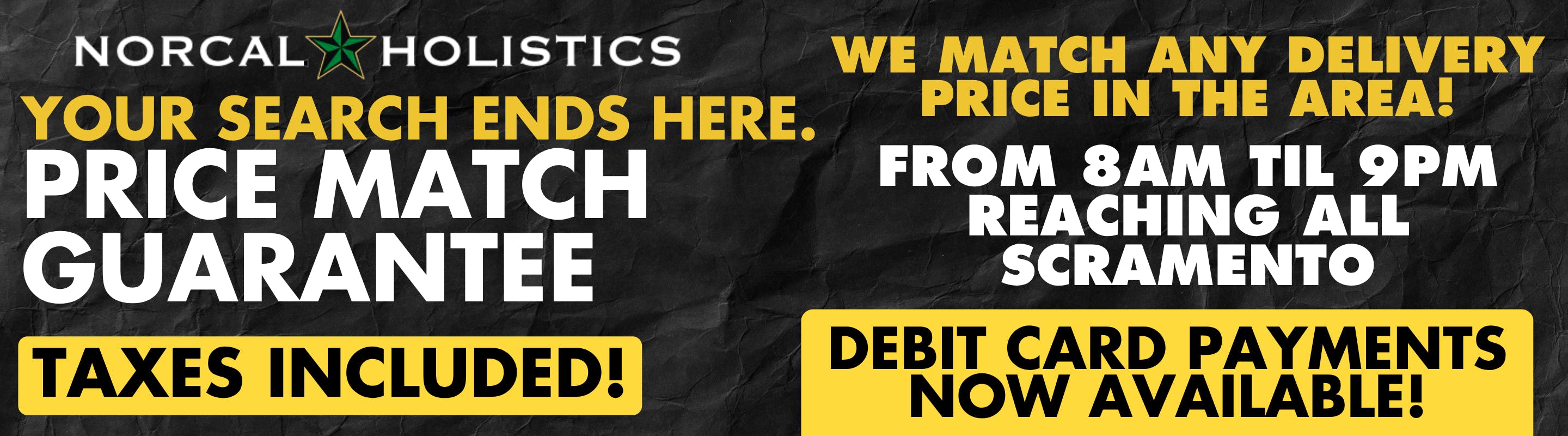 NorCal Holistics Delivery - Auburn listing banner