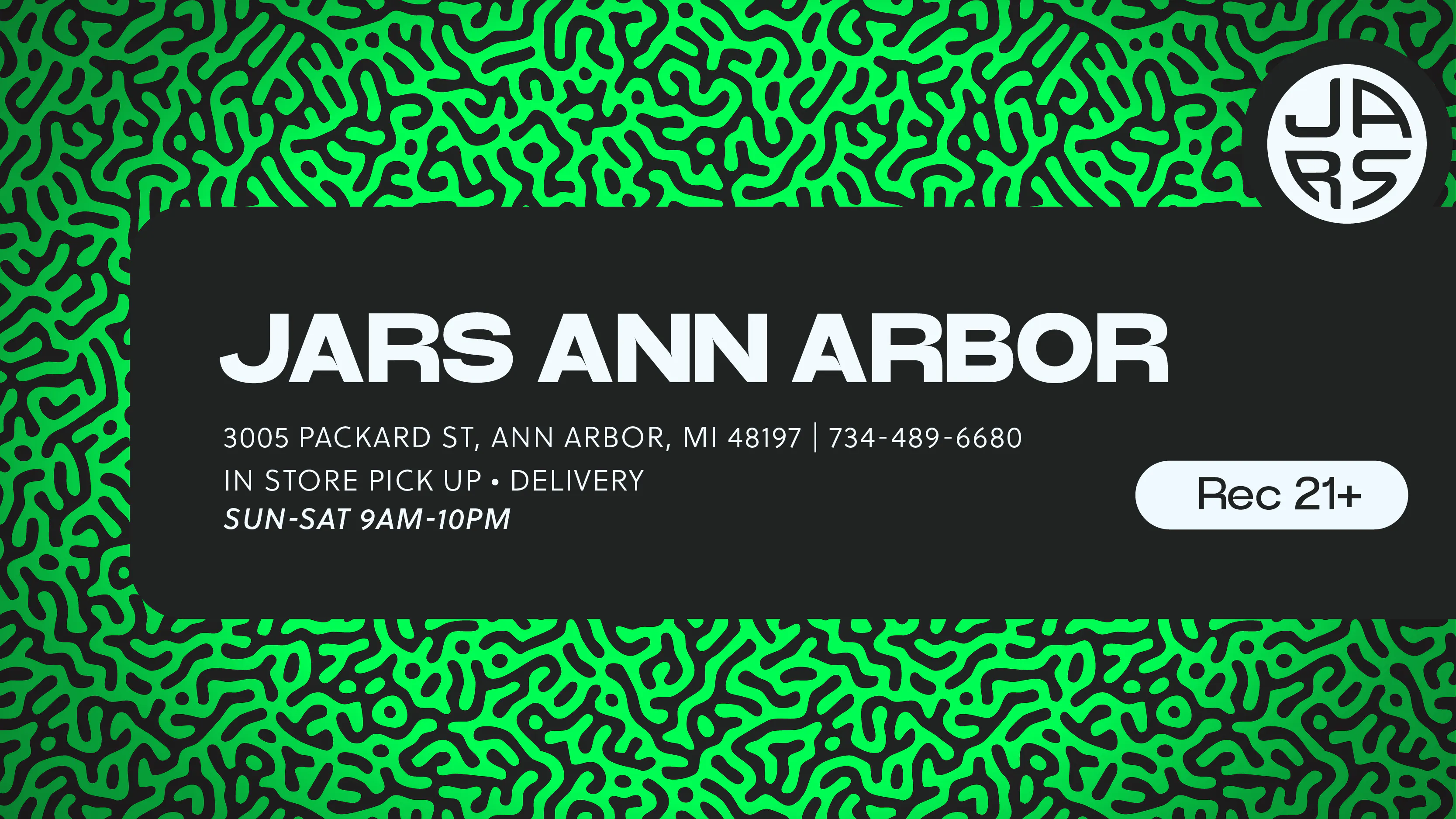 JARS Cannabis Delivery - Ann Arbor listing banner