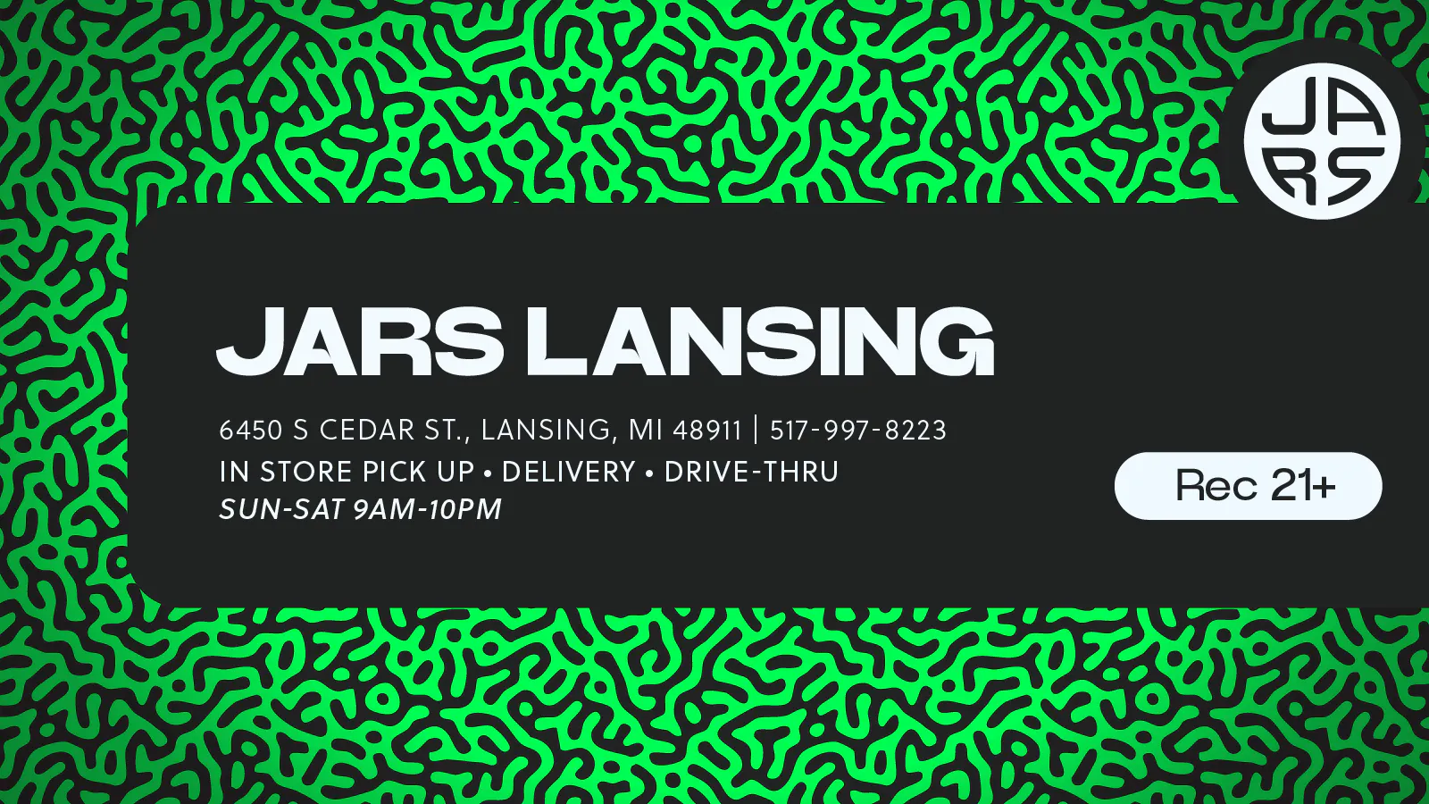 JARS Cannabis Delivery - Lansing listing banner