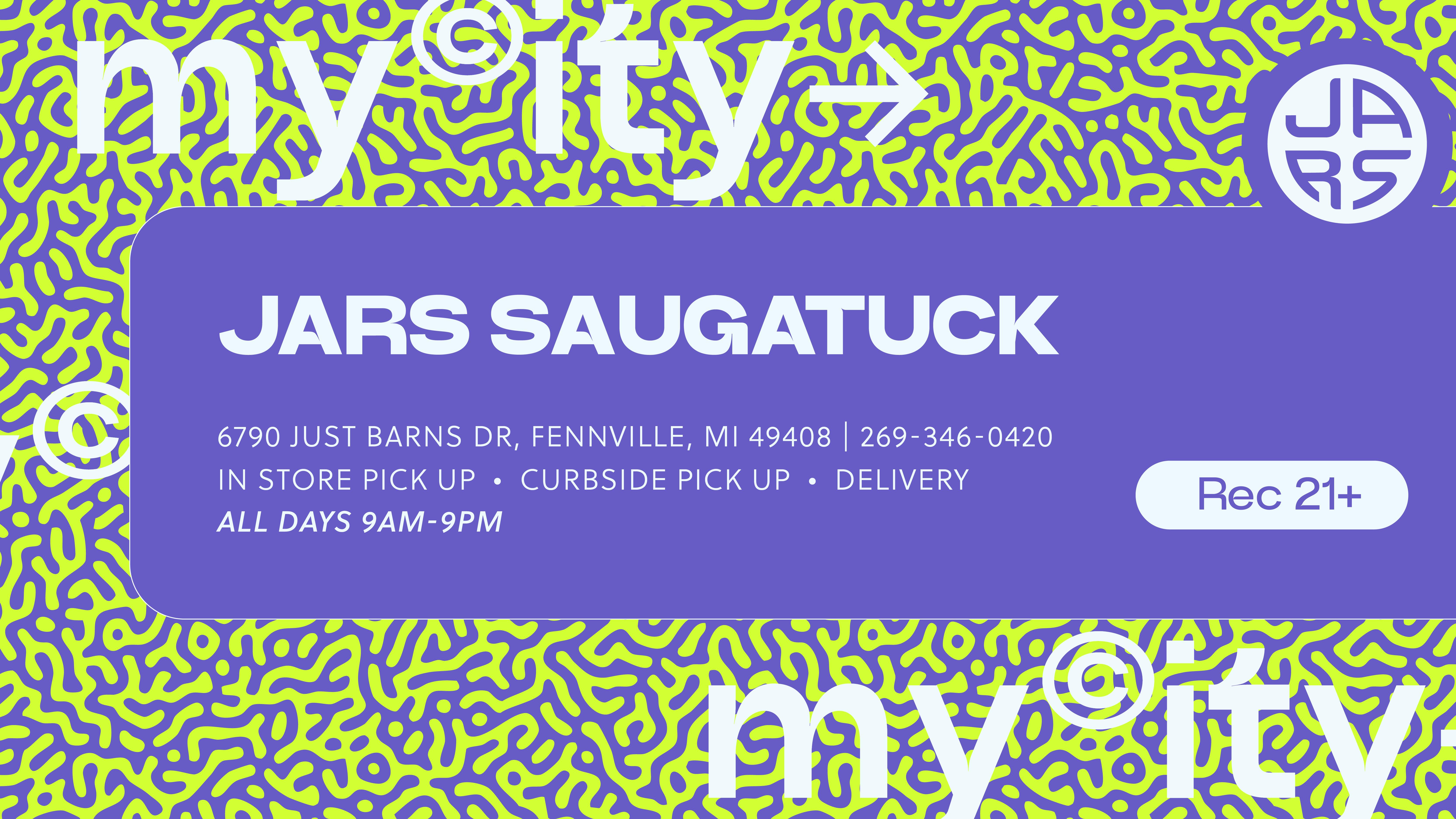 JARS Cannabis Delivery - Saugatuck listing banner