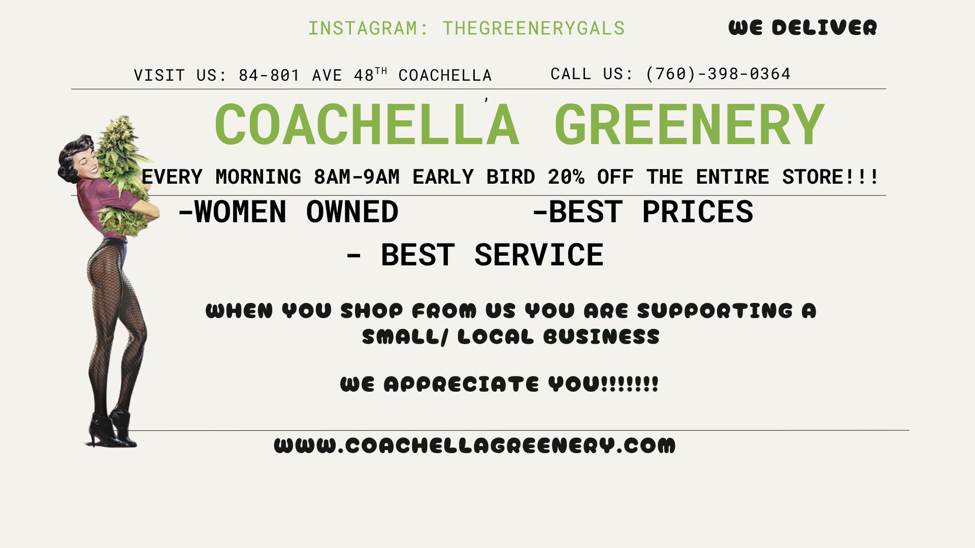 Coachella Greenery listing banner