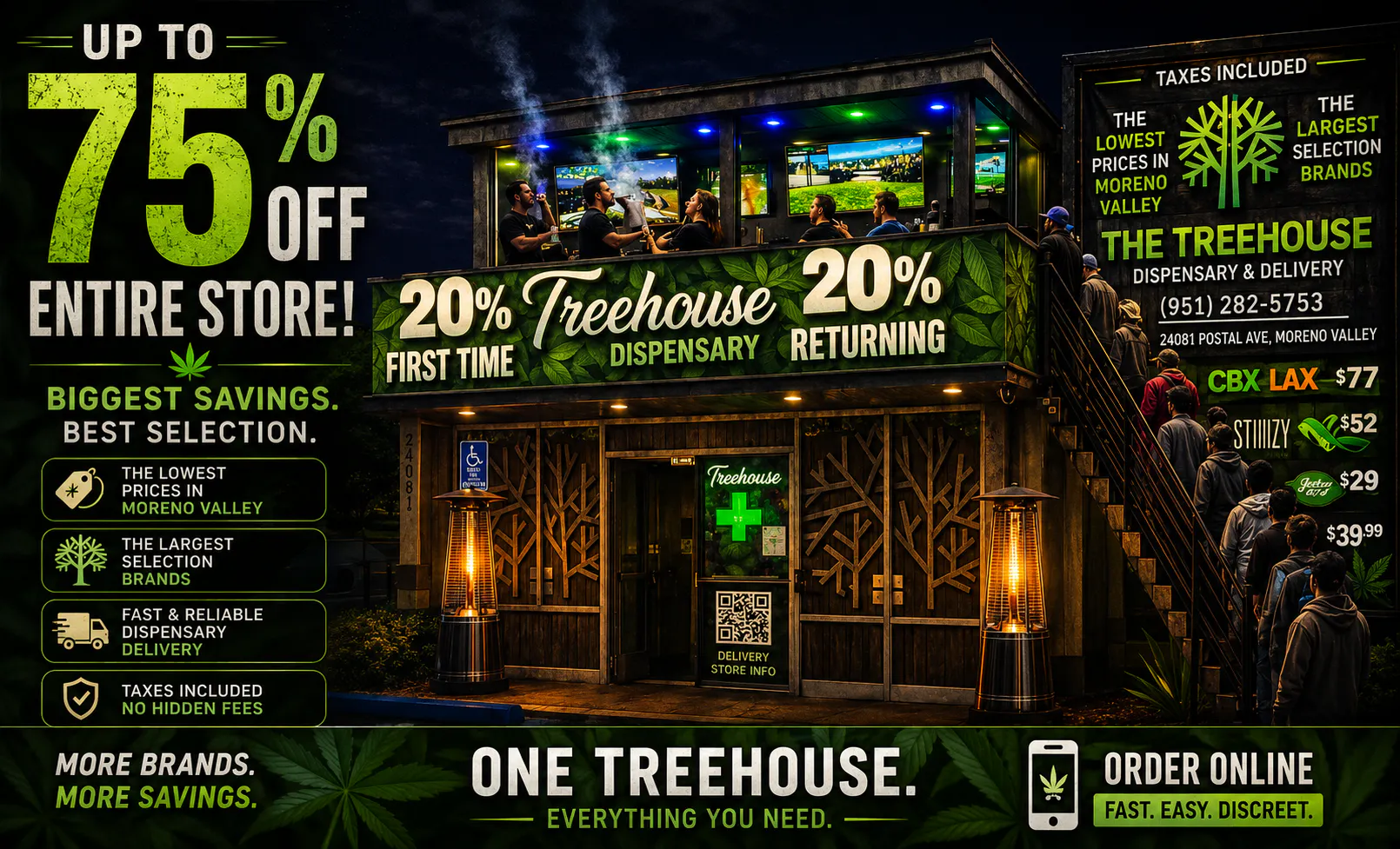 The Treehouse Delivery listing banner