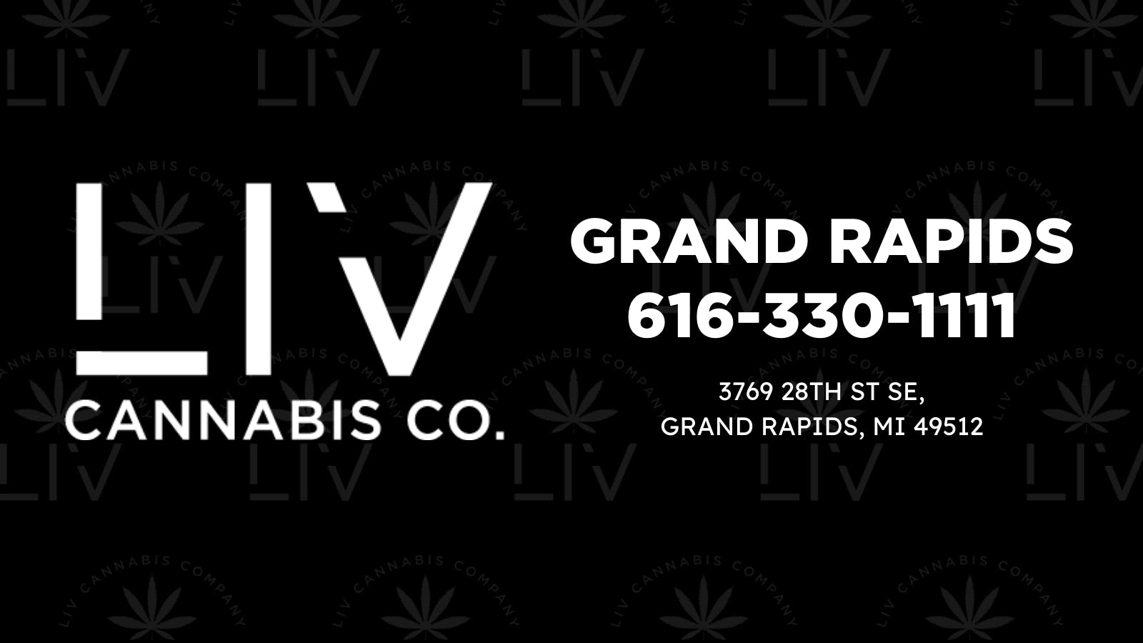 LIV Cannabis: Grand Rapids Delivery listing banner