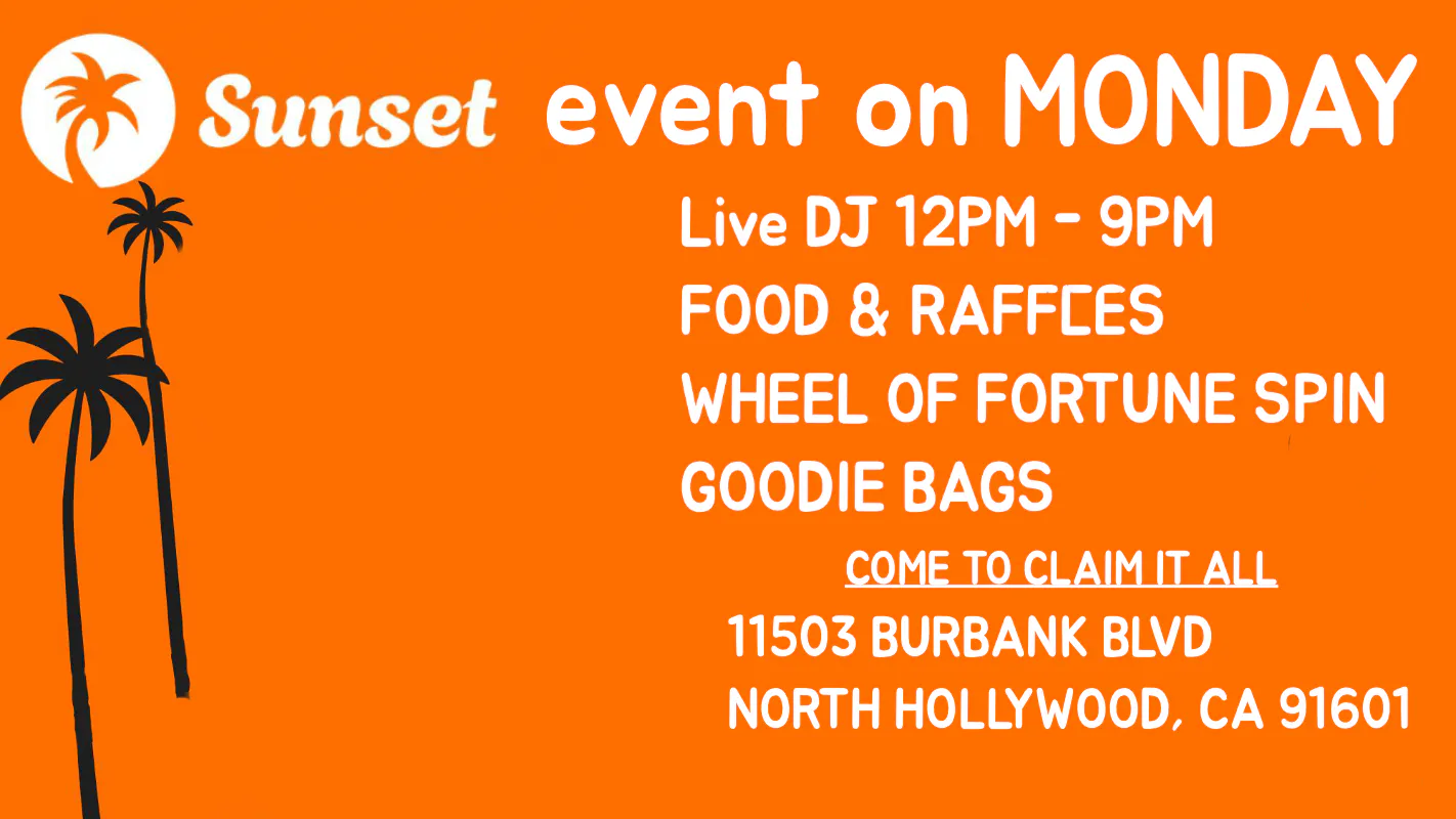 SUNSET listing banner