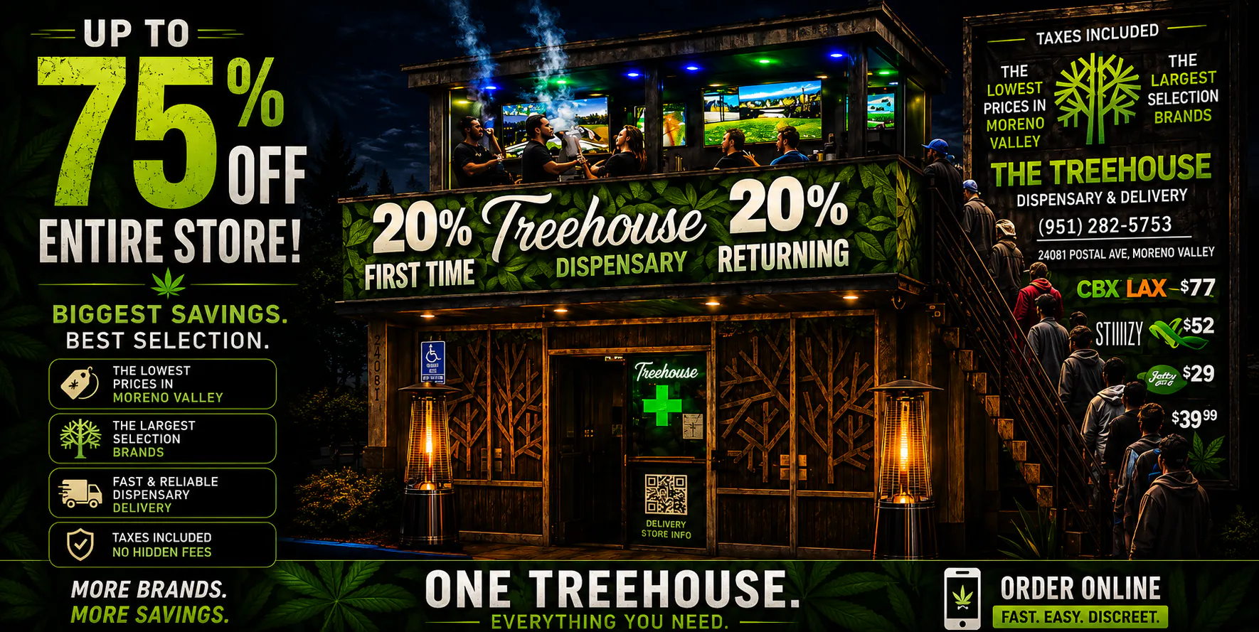 The Treehouse Delivery listing banner