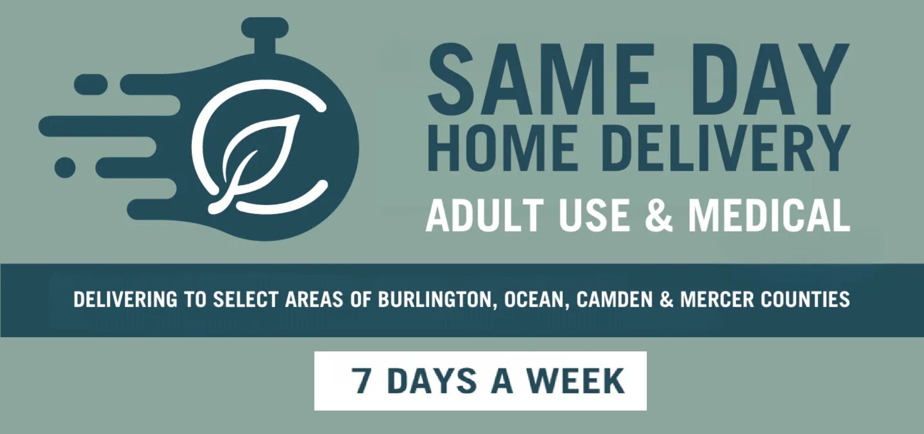 Curaleaf Toms River Delivery listing banner