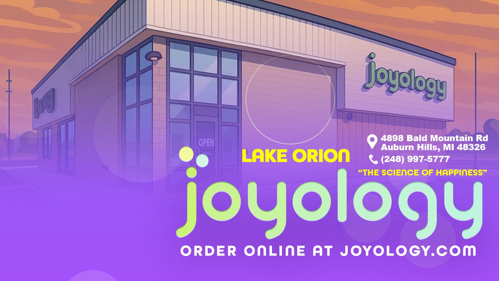 Joyology Lake Orion - Macomb County Delivery listing banner