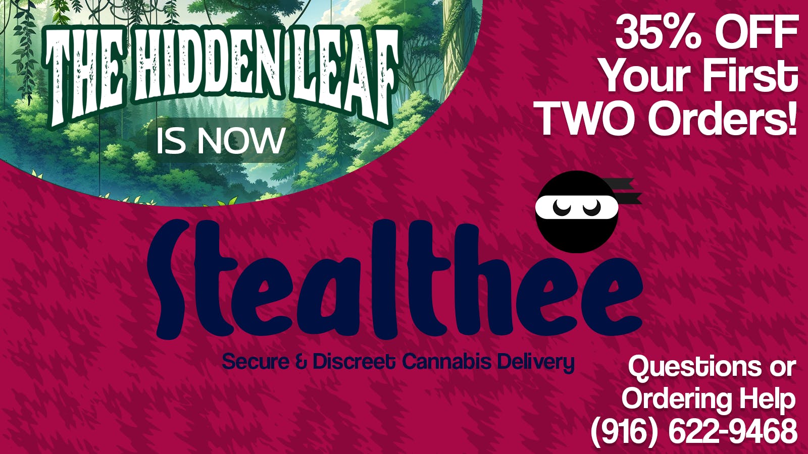 The Hidden Leaf Delivery listing banner