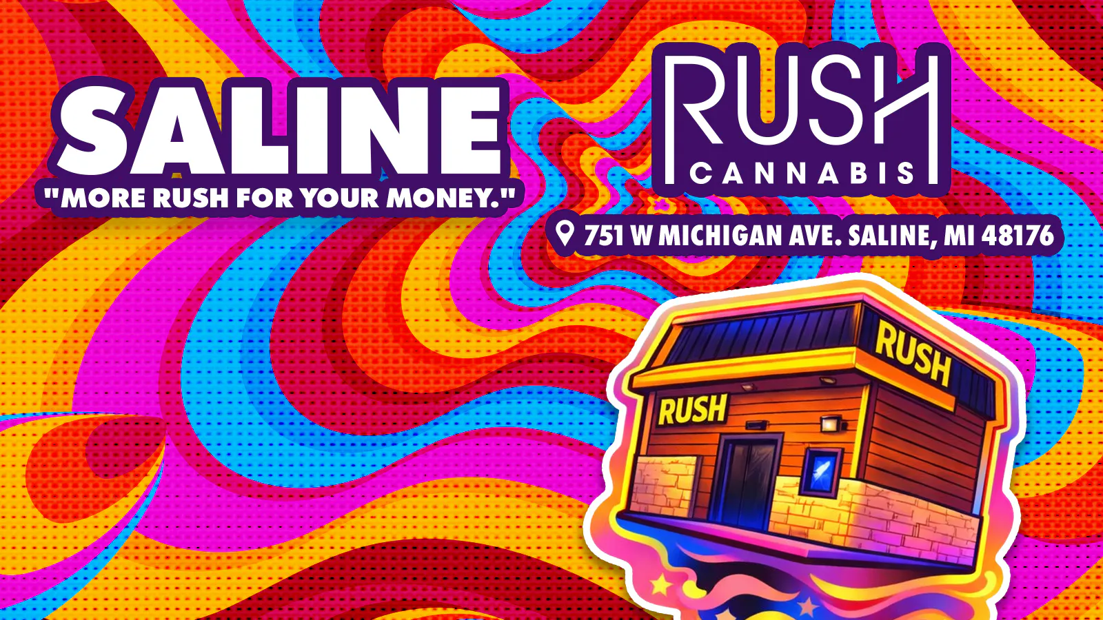 Rush Cannabis Delivery - Saline listing banner