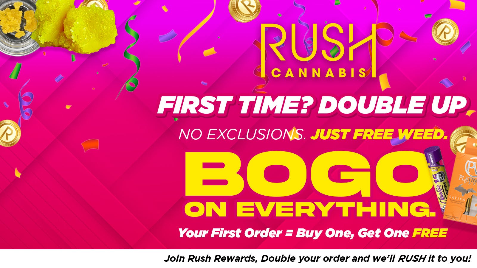 Rush Cannabis Delivery - Washtenaw County listing banner