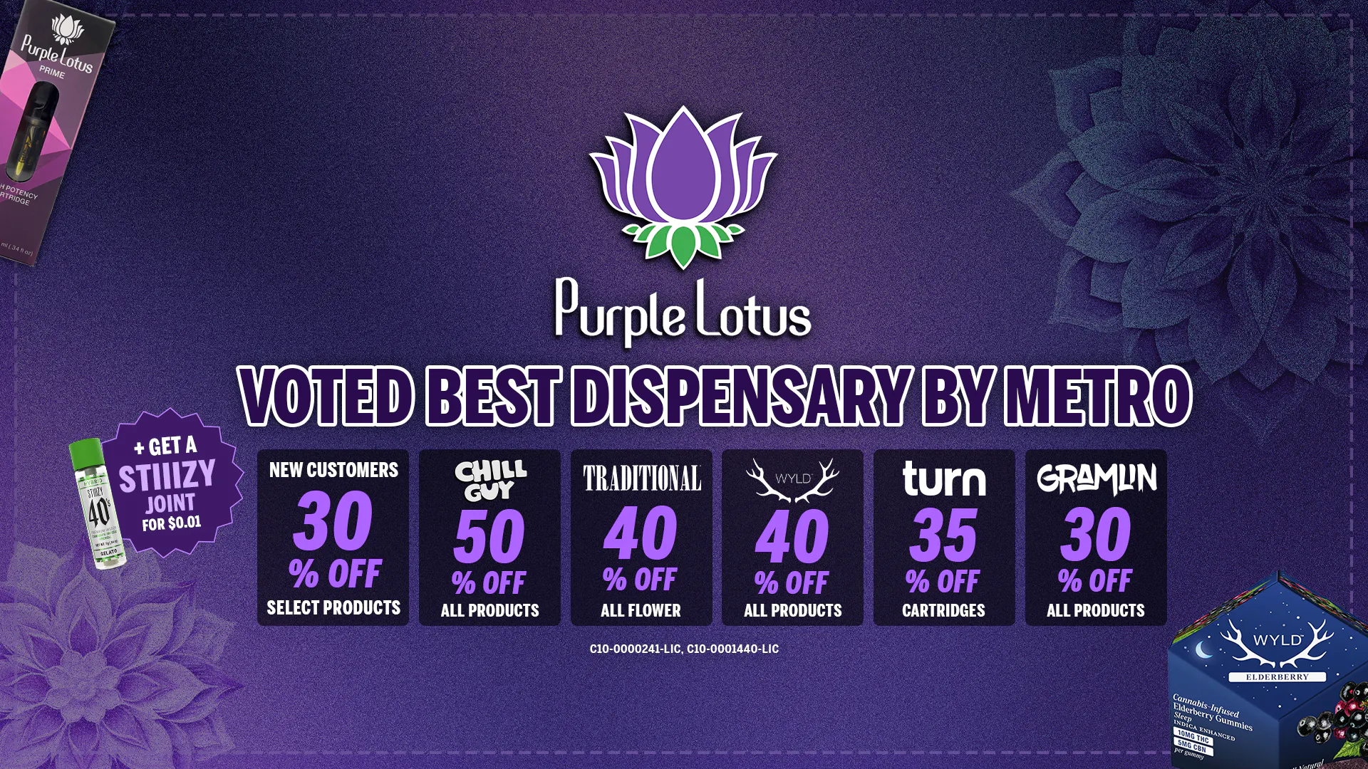 Purple Lotus Delivery - Morgan Hill listing banner