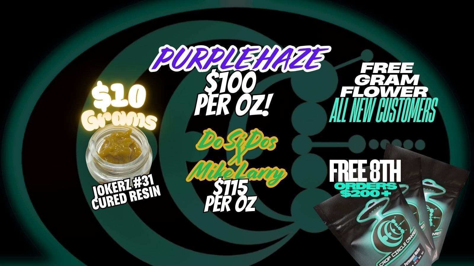 Crop Circle Cannabis listing banner