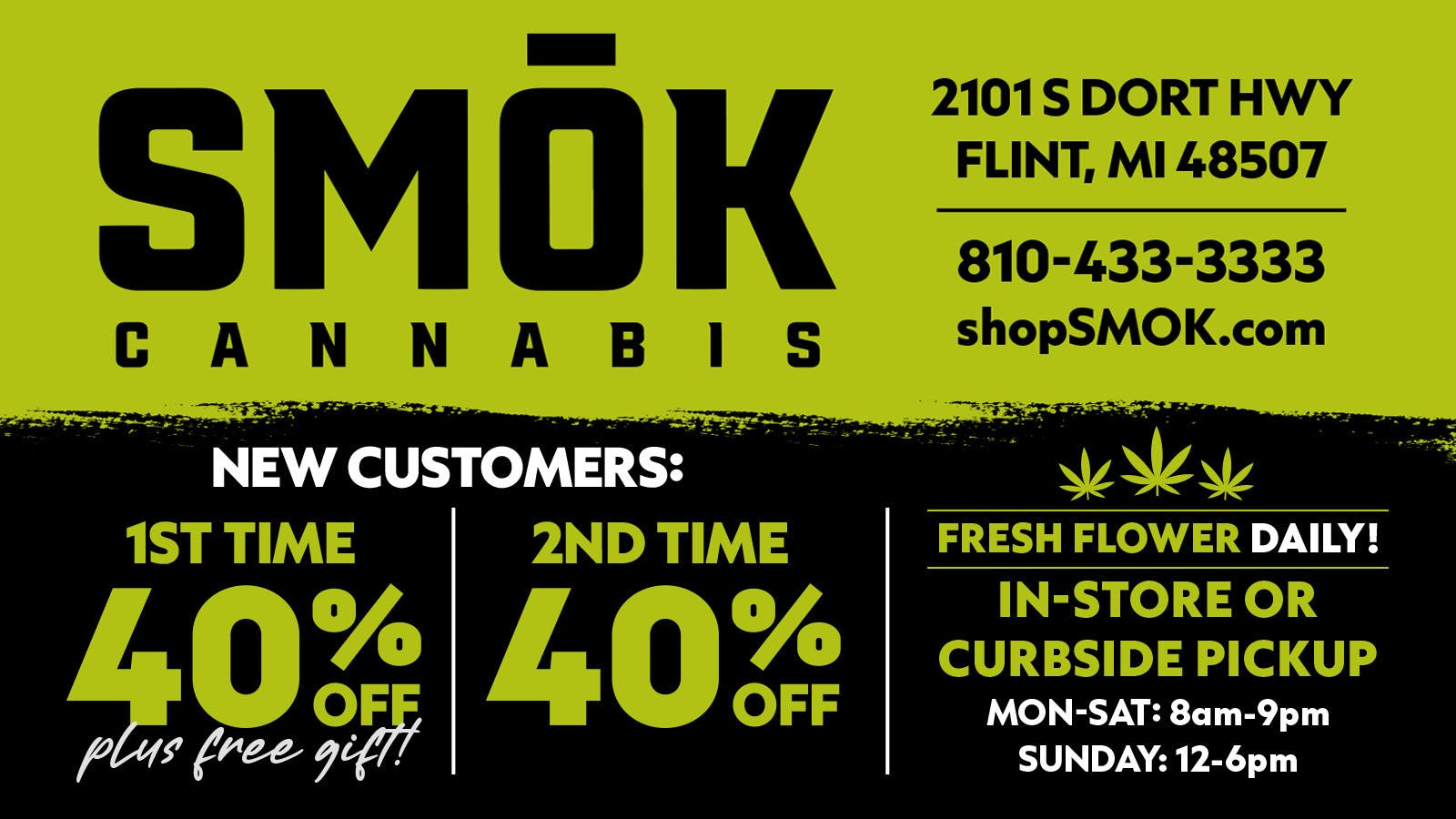 Smók Cannabis Delivery listing banner