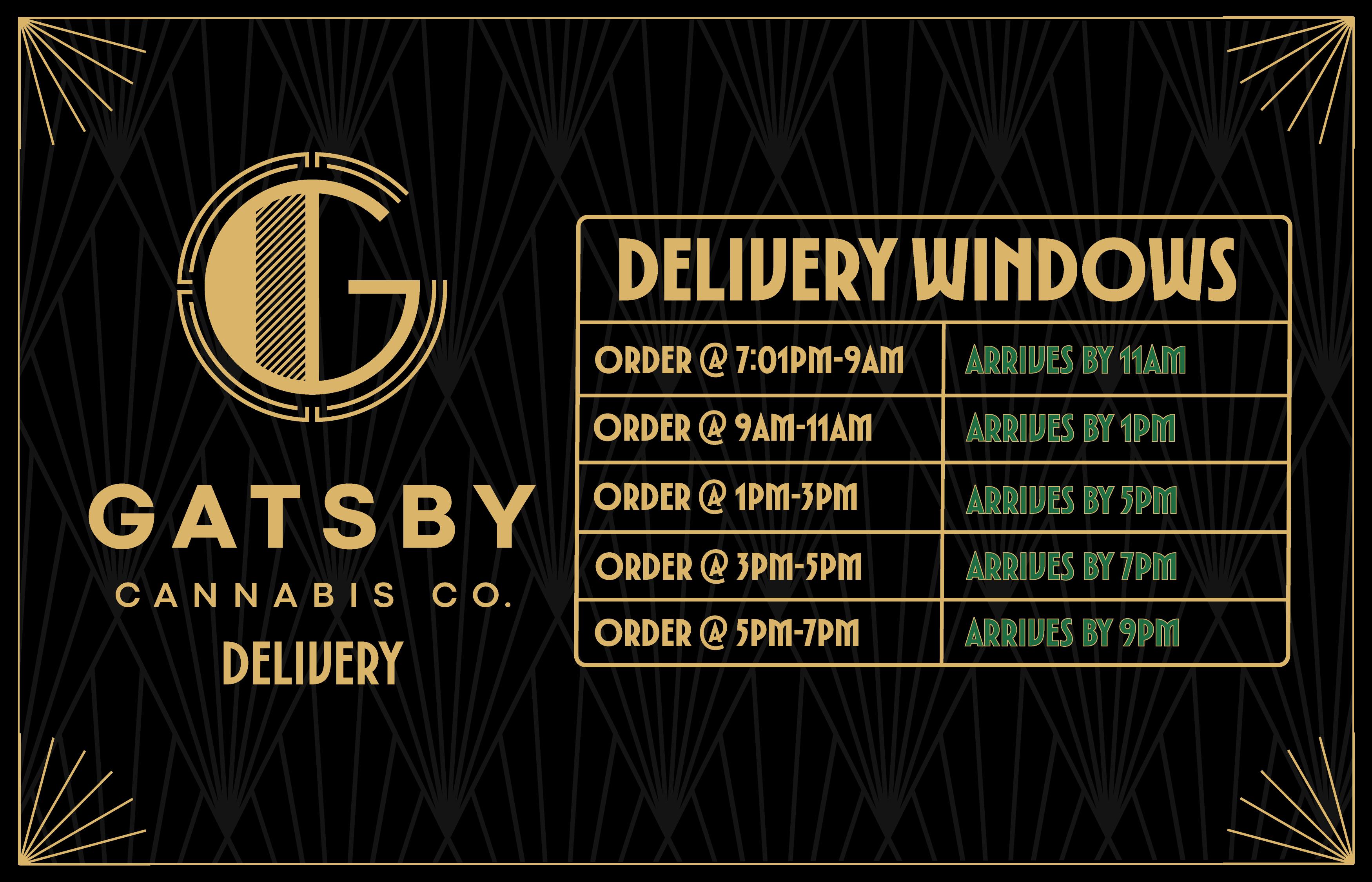 Gatsby Cannabis Co Delivery listing banner