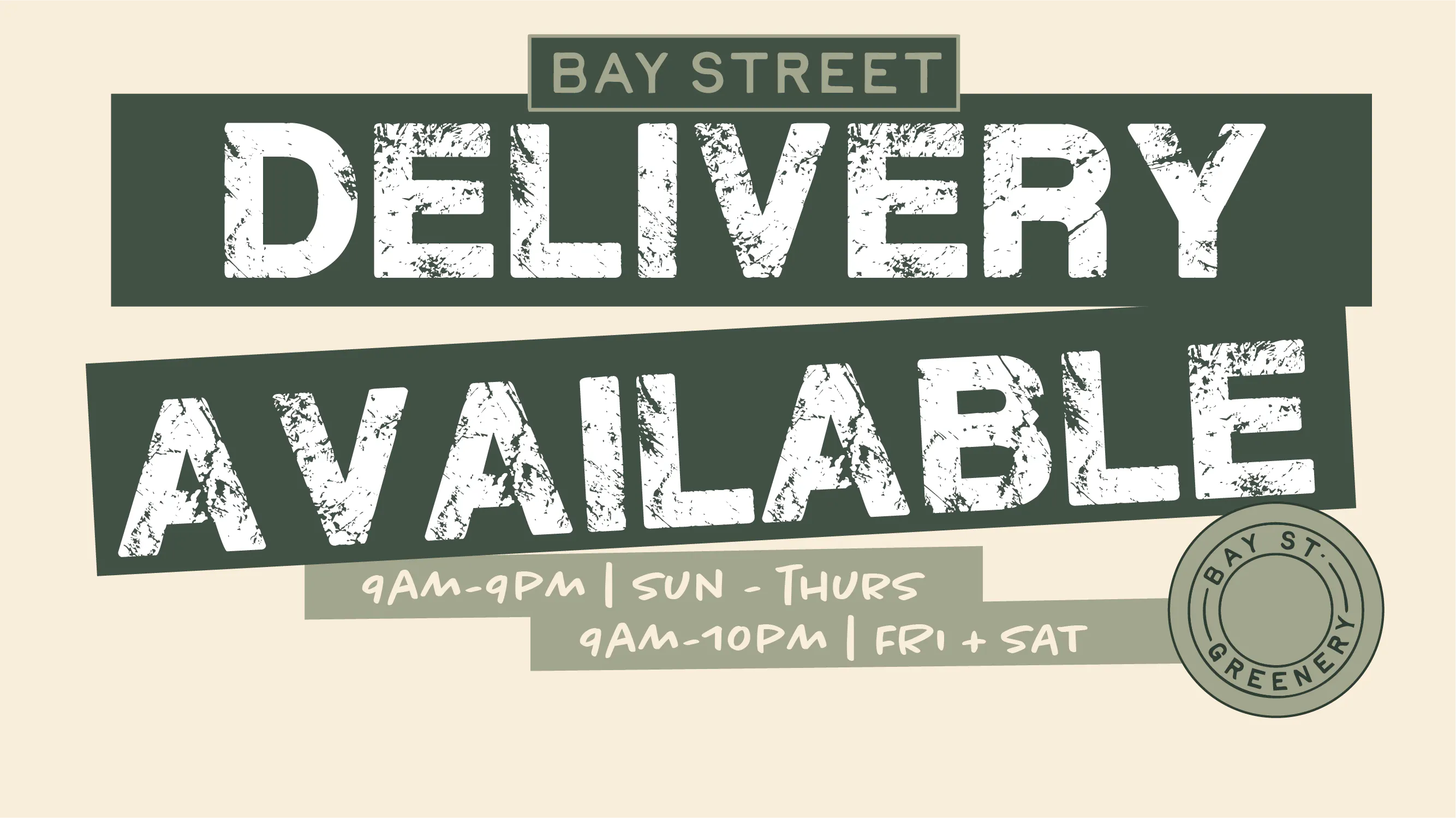 Bay Street Greenery listing banner