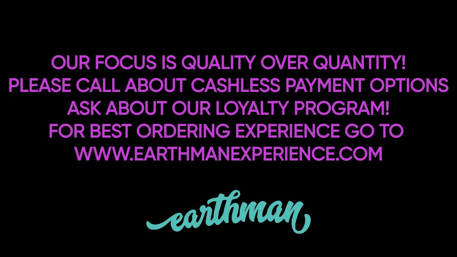 Earthman Experience listing banner