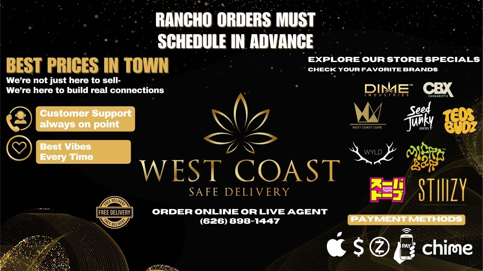 West Coast Safe Delivery listing banner
