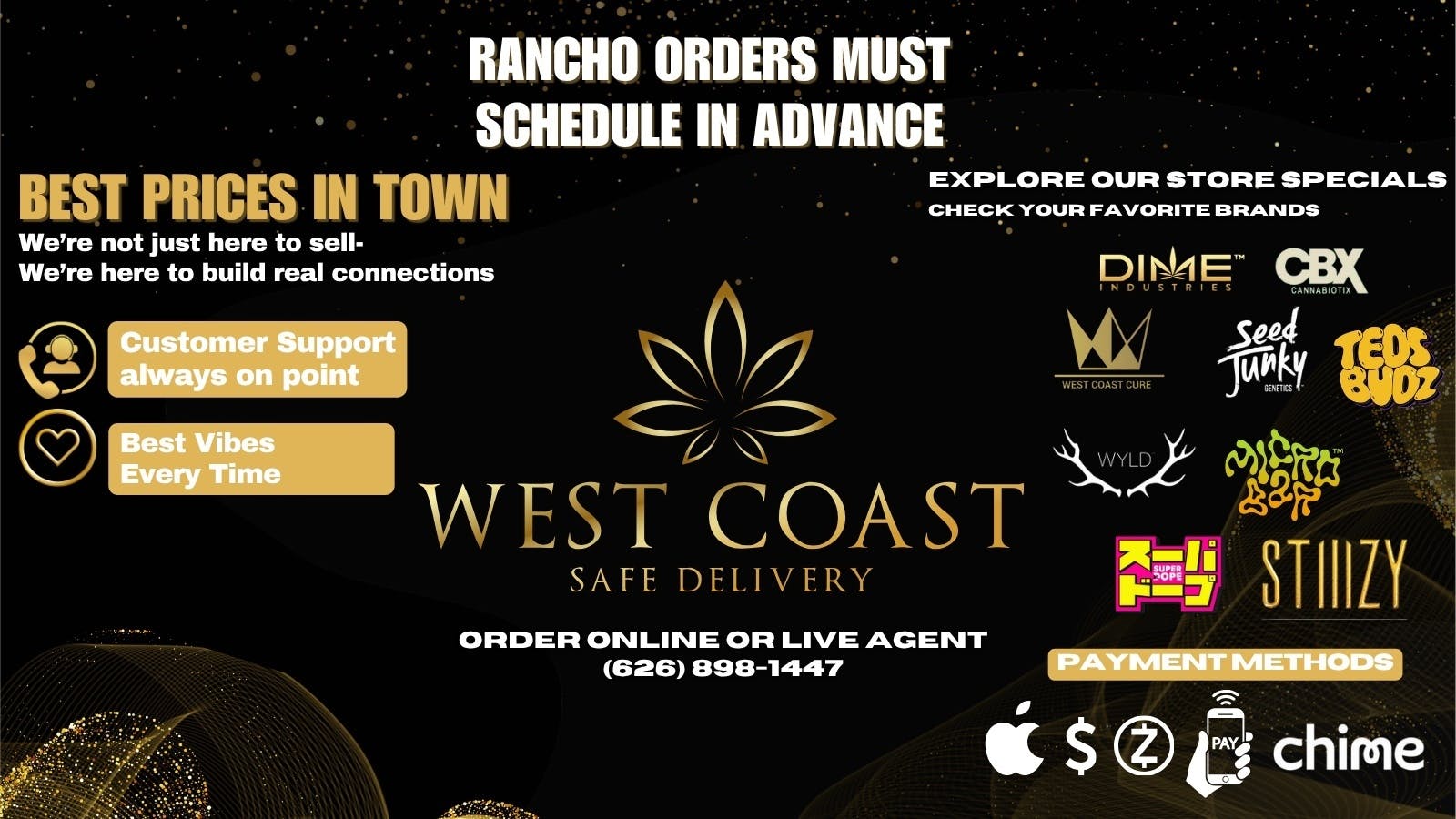 West Coast Safe Delivery listing banner