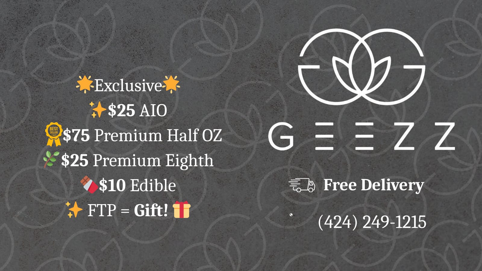 Geezz Delivery - Helendale listing banner
