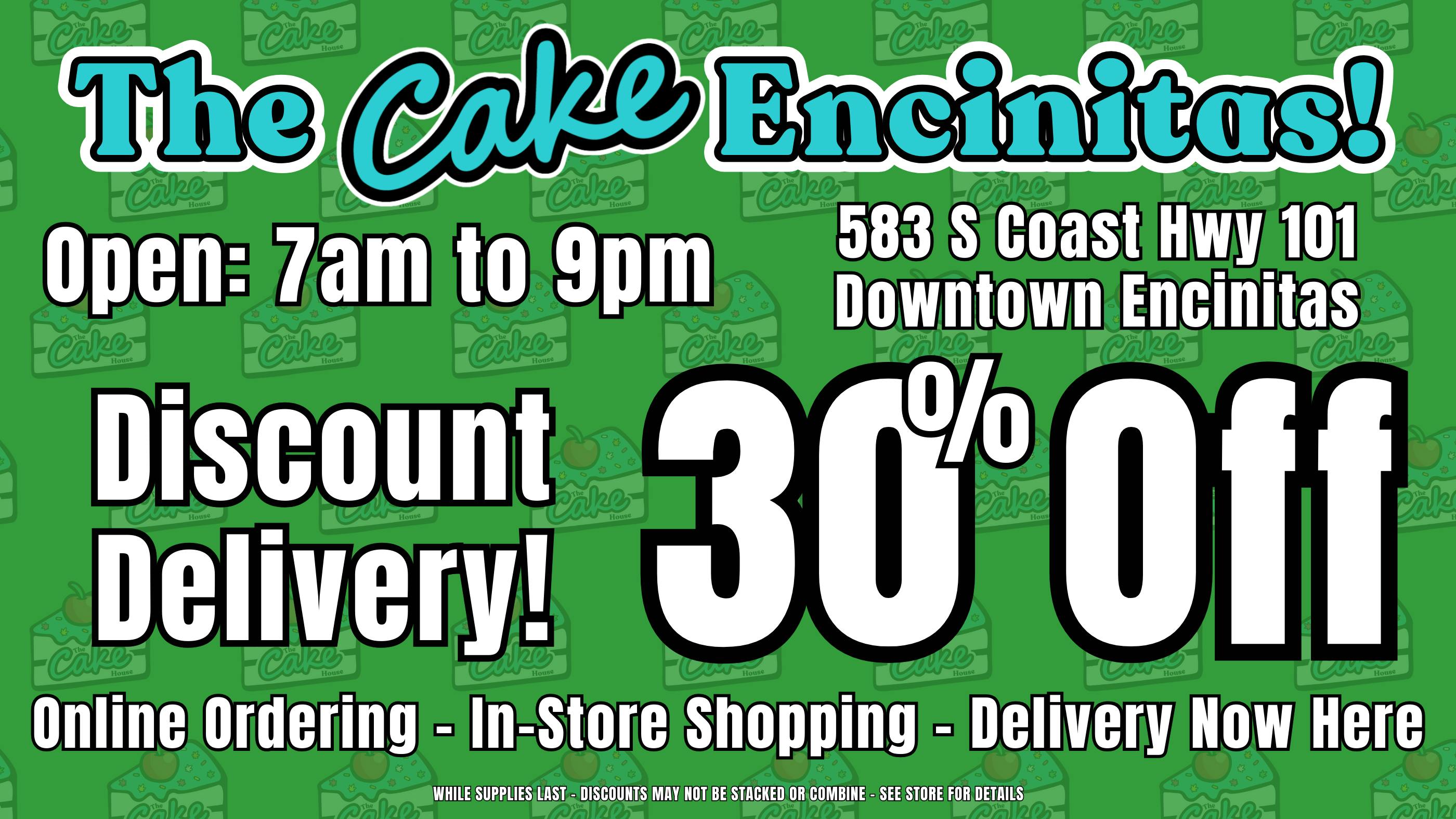 The Cake House - Carlsbad listing banner