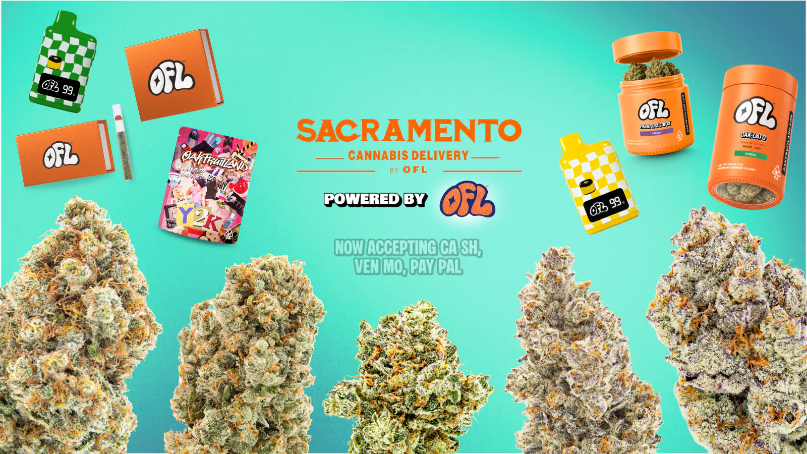 Sacramento Cannabis Delivery By OFL - Arden-Arcade listing banner