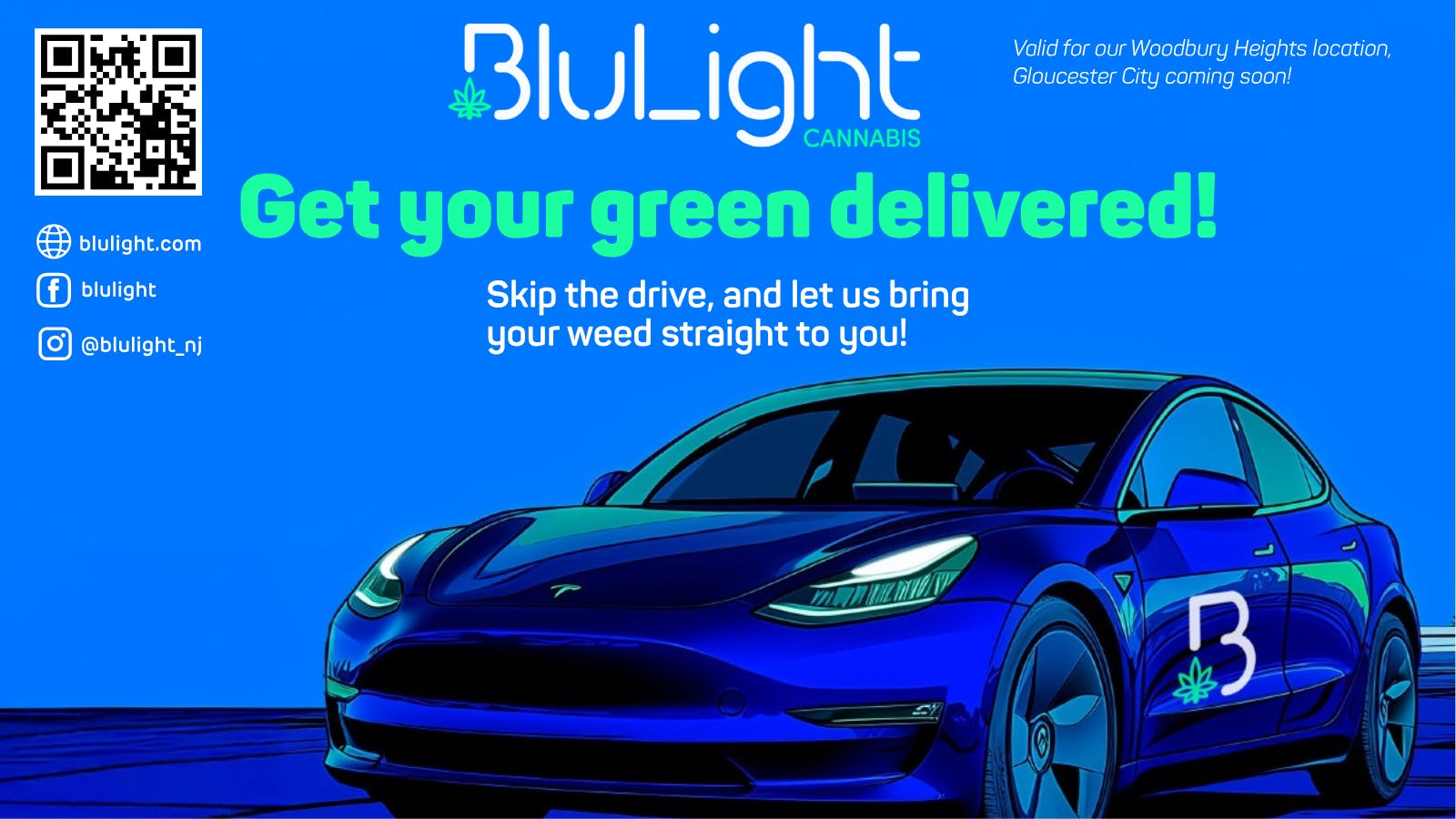 BluLight Cannabis Delivery listing banner