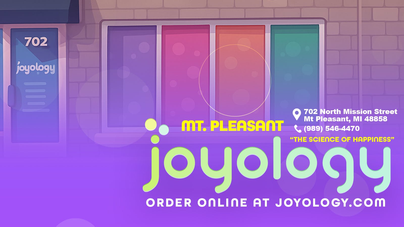 Joyology - Mt Pleasant - Delivery listing banner