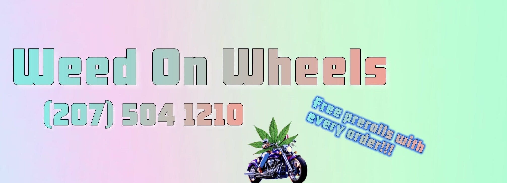 Weed On Wheels - Delivery listing banner