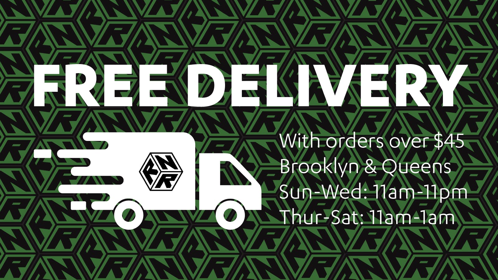 RNR Delivery listing banner