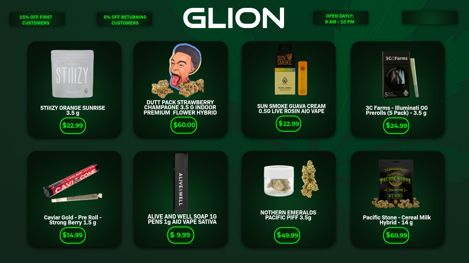 G LION listing banner