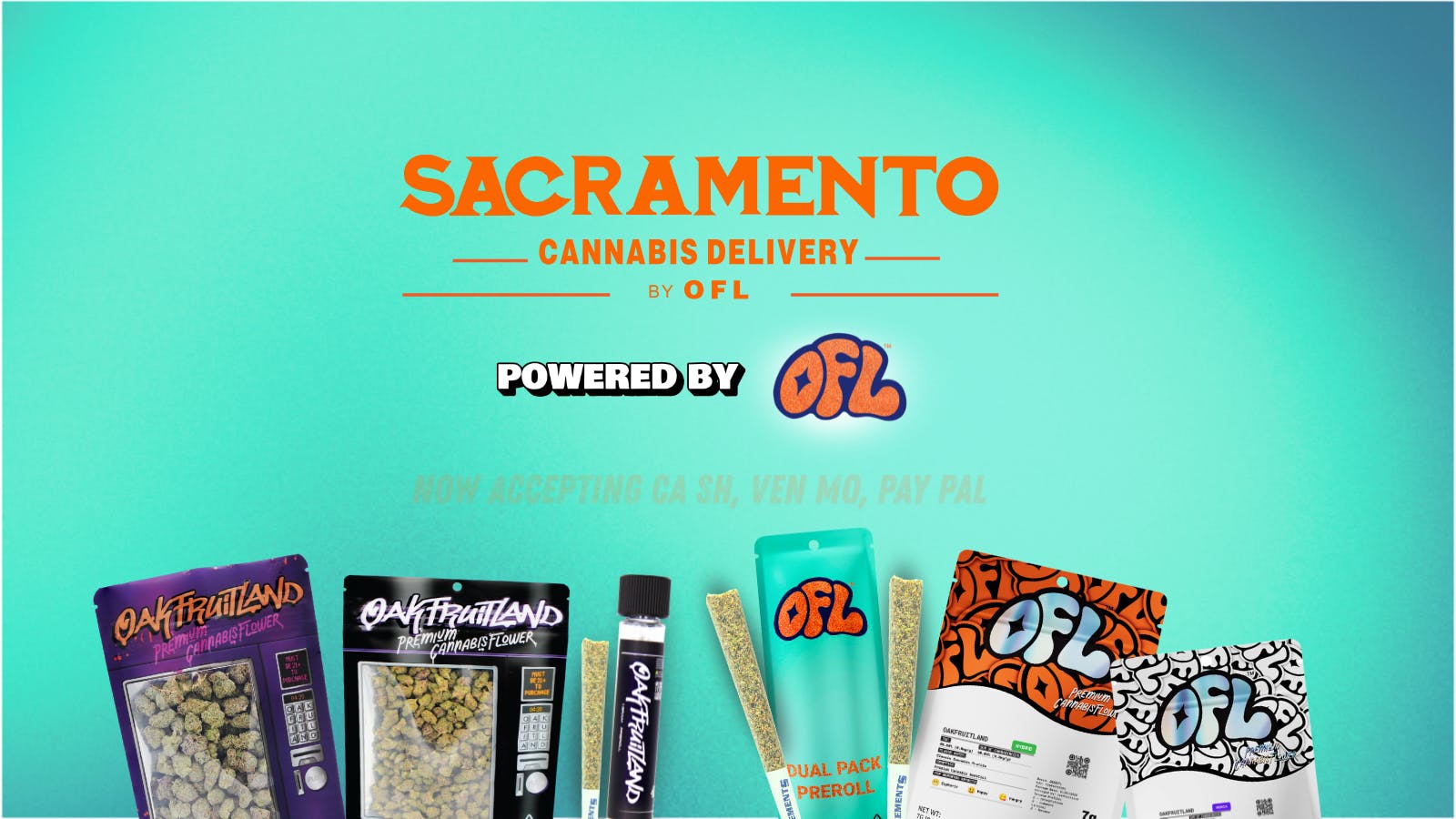 Sacramento Cannabis Delivery By OFL - Roseville listing banner