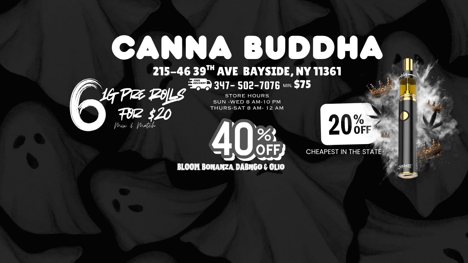 Canna Buddha Delivery - Nassau County listing banner