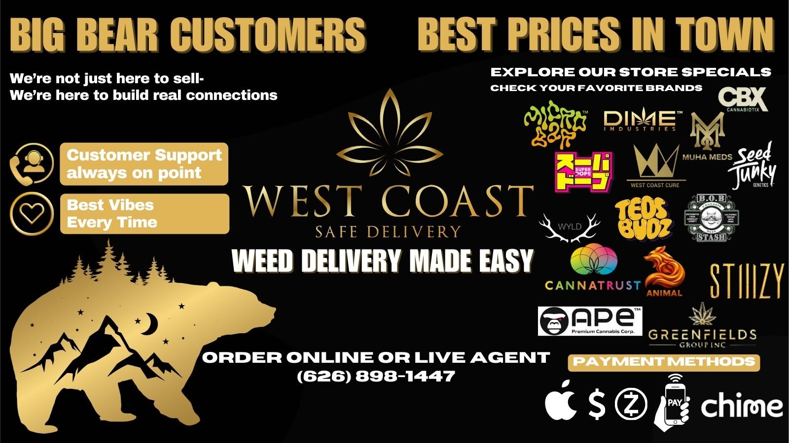 West Coast Safe Delivery - Coming Soon listing banner