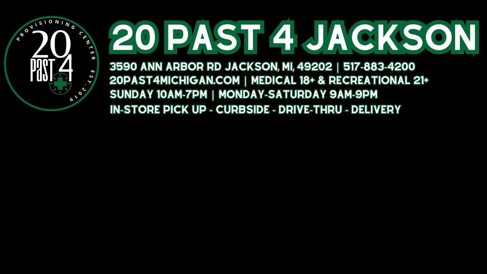 20 Past 4 Jackson - Delivery listing banner