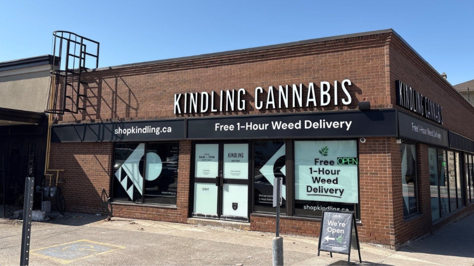 Kindling Cannabis Milton - Delivery listing banner