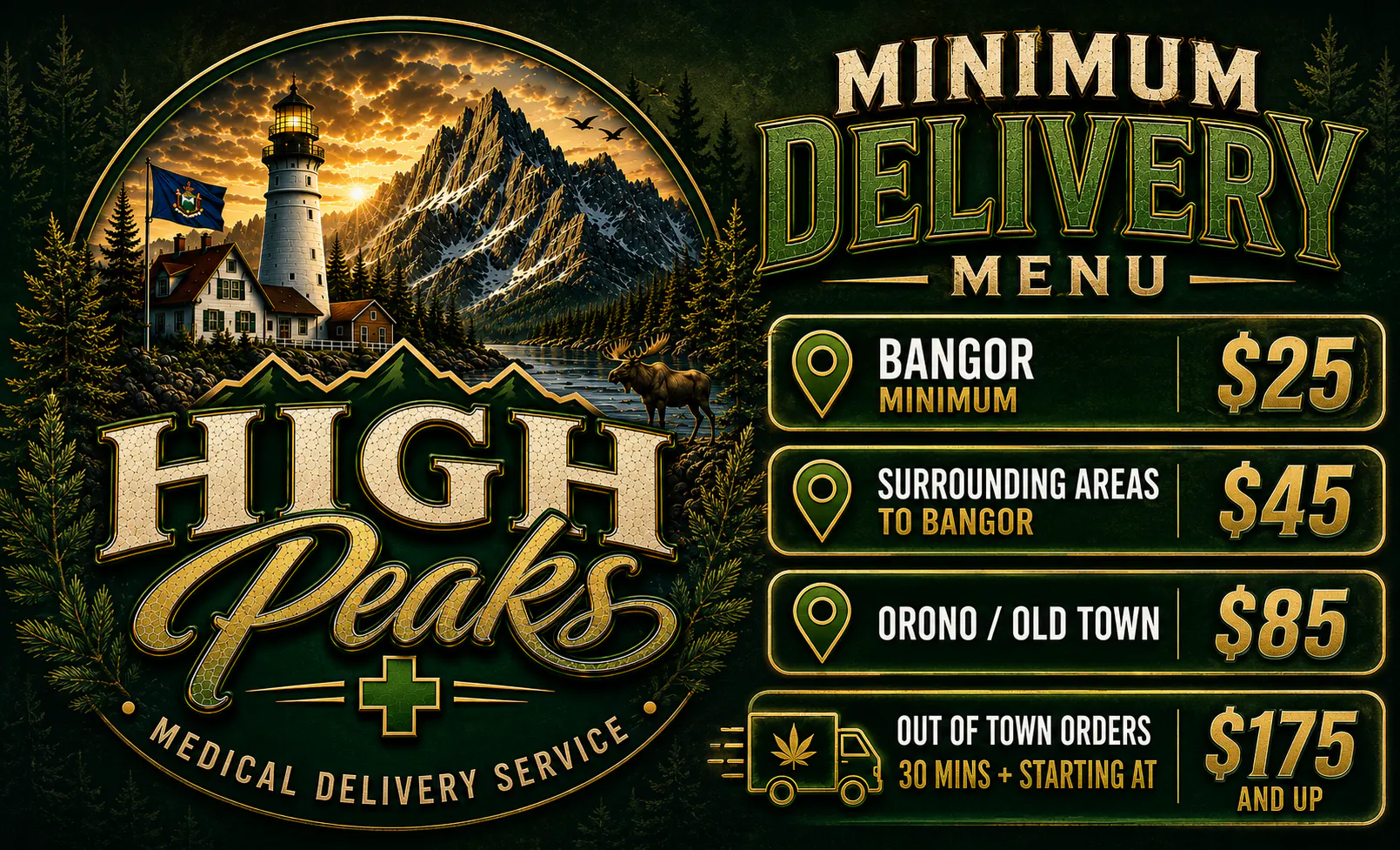 High peaks medical Delivery listing banner