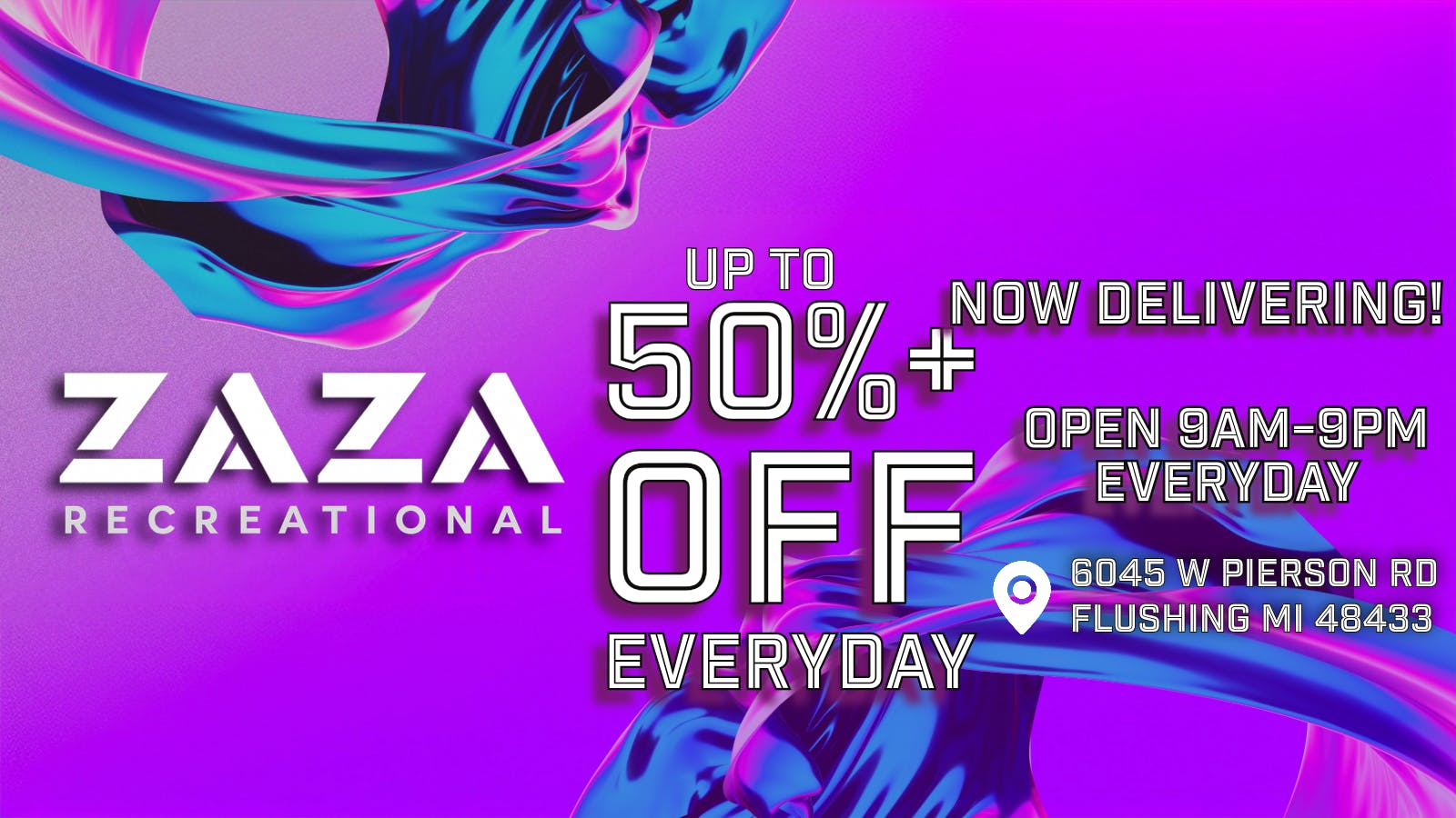 Zaza Recreational listing banner