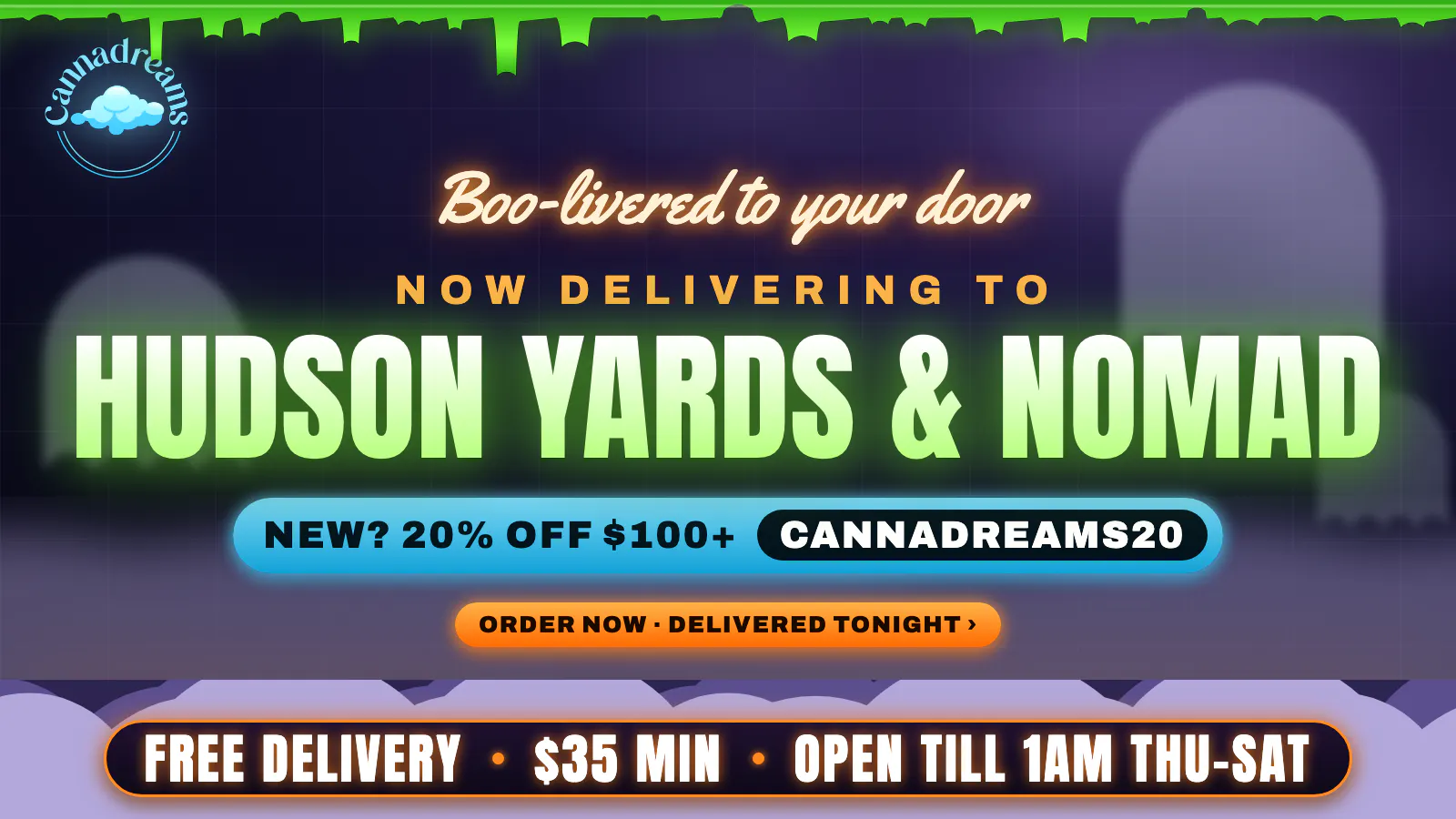 Cannadreams Delivery - Hudson Yards / NoMad listing banner