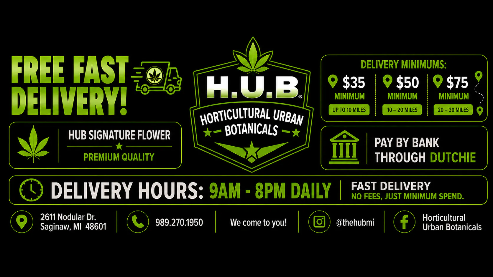 The Hub - Bay City / Saginaw Delivery listing banner