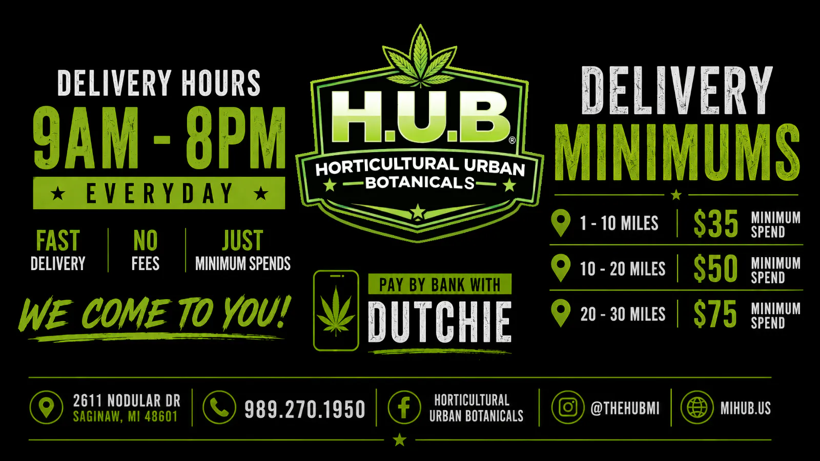 The Hub - Bay City / Saginaw Delivery listing banner