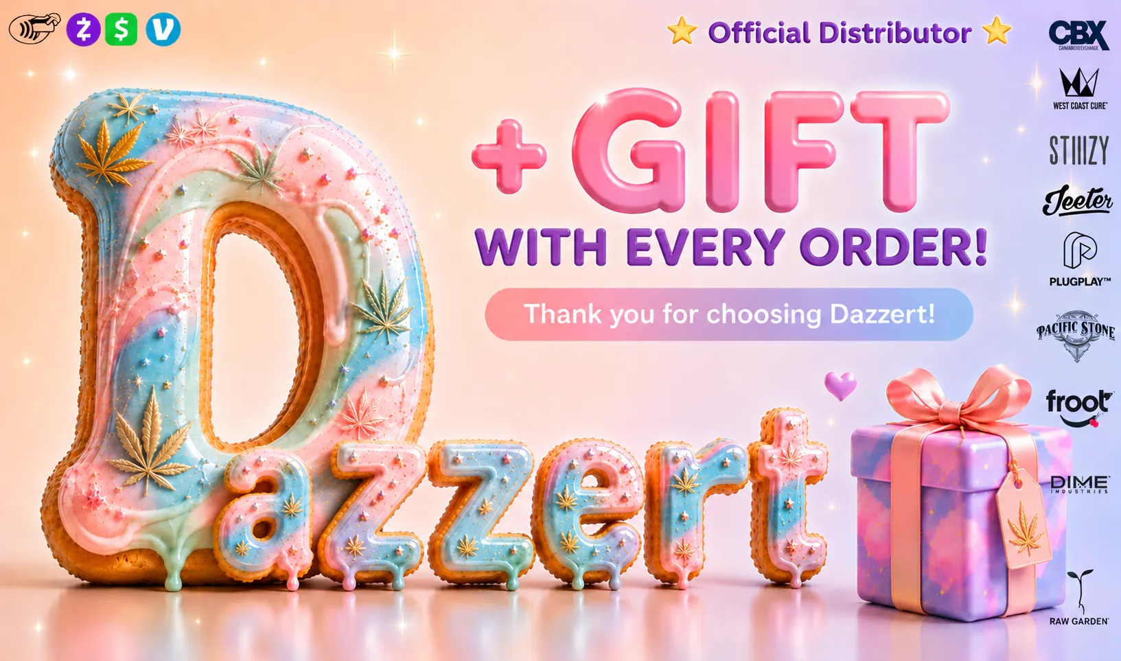 Dazzert Delivery - Orange listing banner