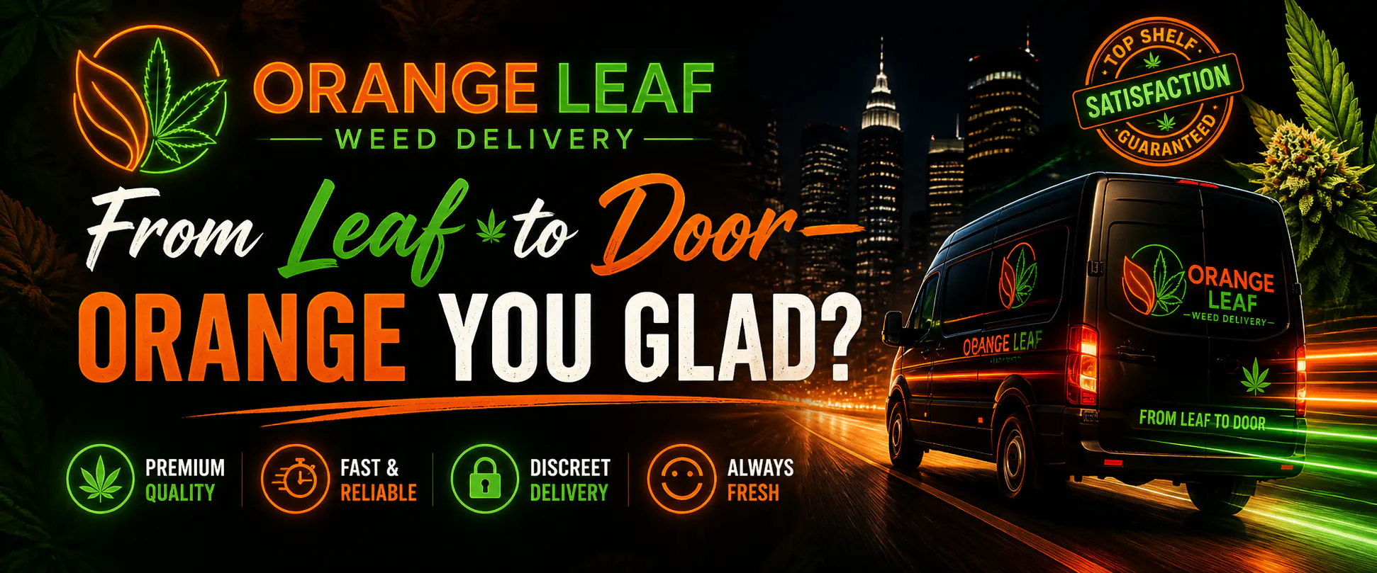 Orange Leaf Delivery listing banner
