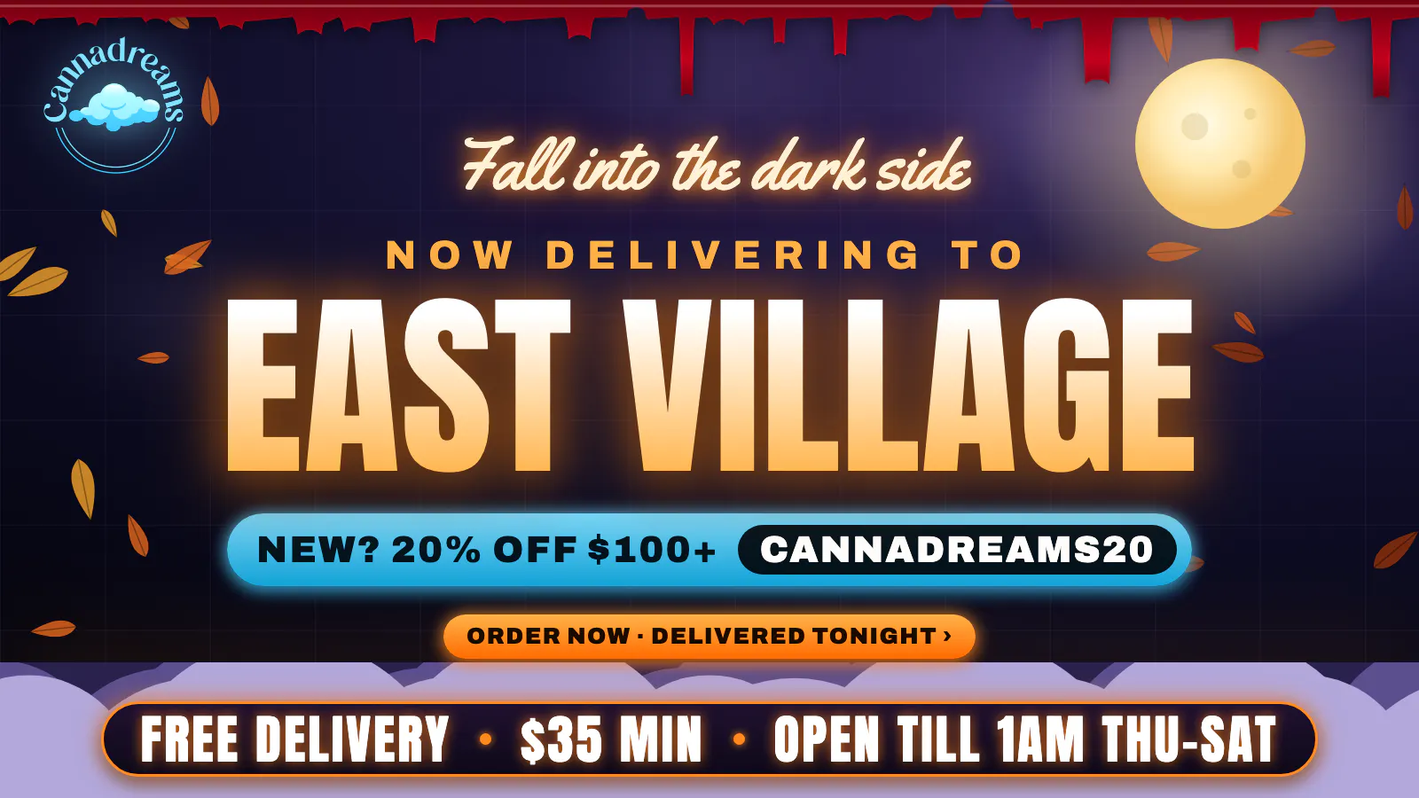 Cannadreams Delivery - East Village / Alphabet City listing banner