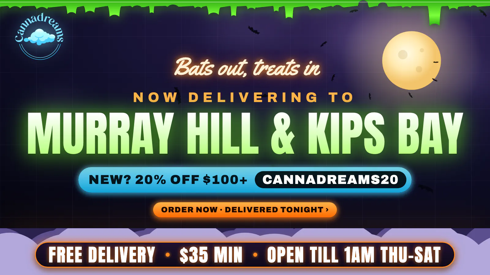 Cannadreams Delivery - Murray Hill / Kips Bay listing banner