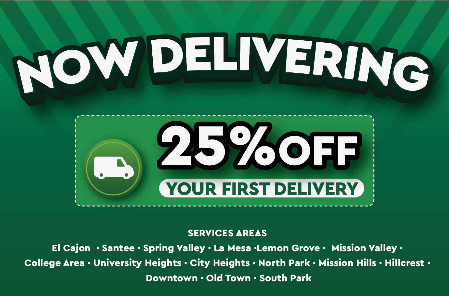 Wellgreens Delivery - La Mesa listing banner